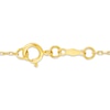 Thumbnail Image 3 of Baguette & Round-Cut DIamond Swirl Necklace 1 ct tw 10K Yellow Gold 18&quot;