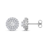 Thumbnail Image 3 of THE LEO Diamond Double Halo Stud Earrings 1 ct tw 14K White Gold