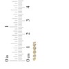 Thumbnail Image 5 of Diamond Twist Hoop Earrings 1/4 ct tw 10K Yellow Gold