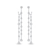 Thumbnail Image 2 of Diamond Scatter Drop Earrings 1/2 ct tw Sterling Silver