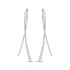 Thumbnail Image 2 of Diamond Threader Earrings 1/2 ct tw 10K White Gold