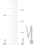 Thumbnail Image 4 of Diamond Threader Drop Earrings 1/4 ct tw 10K White Gold