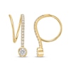 Thumbnail Image 1 of Diamond Threader Drop Earrings 1/4 ct tw 10K Yellow Gold