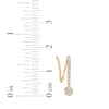 Thumbnail Image 4 of Diamond Threader Drop Earrings 1/4 ct tw 10K Yellow Gold