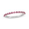 Thumbnail Image 1 of Neil Lane Pink Tourmaline Wedding Band 14K White Gold