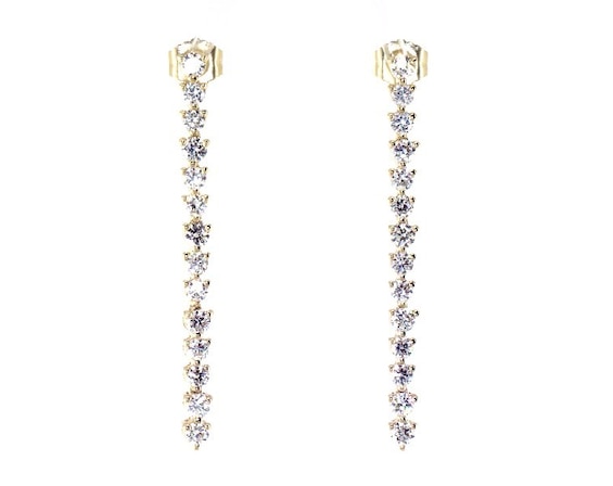 KAY Lab-Grown Diamonds Drop Earrings 1-1/4 ct tw 14K Yellow Gold