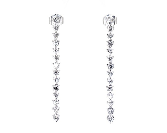 KAY Lab-Grown Diamonds Drop Earrings 1-1/4 ct tw 14K White Gold
