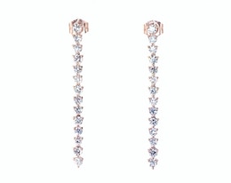 KAY Lab-Grown Diamonds Drop Earrings 1-1/4 ct tw 14K Rose Gold