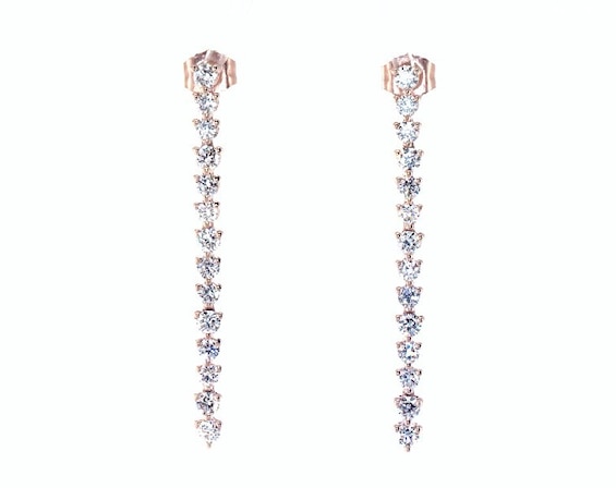 KAY Lab-Grown Diamonds Drop Earrings 1-1/4 ct tw 14K Rose Gold