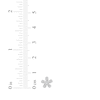 Thumbnail Image 4 of Baguette & Round-Cut Diamond Daisy Stud Earrings 1/5 ct tw 10K White Gold