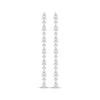 Thumbnail Image 2 of Pear-Shaped & Round-Cut Diamond Drop Earrings 2 ct tw 10K White Gold