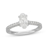 Thumbnail Image 1 of Neil Lane Artistry Heritage Oval-Cut Lab-Grown Diamond Engagement Ring 1-1/3 ct tw Platinum