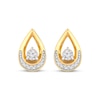 Thumbnail Image 2 of Diamond Teardrop Earrings 1/5 ct tw 10K Yellow Gold