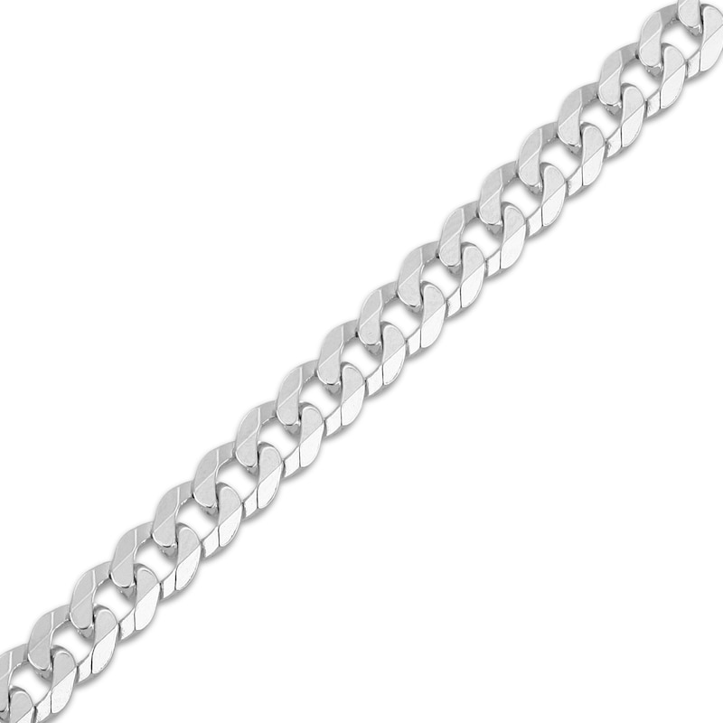 Main Image 2 of Cuban Curb Chain Necklace 5.9mm Solid Sterling Silver 22&quot;