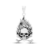 Thumbnail Image 1 of Charmed Memories Skull & Flames Charm Sterling Silver