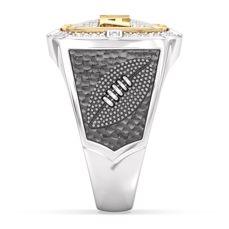 Main Image 4 of True Fans Atlanta Falcons Championship Ring Sterling Silver & 10K Yellow Gold Ring