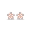 Thumbnail Image 2 of Diamond Flower Stud Earrings 1/10 ct tw 10K Rose Gold