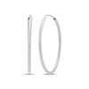 Thumbnail Image 1 of Polished Endless Hoop Earrings 14K White Gold 20mm