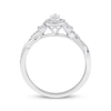 Thumbnail Image 3 of Now + Forever Pear-Shaped Diamond Halo Engagement Ring 1/3 ct tw 14K White Gold