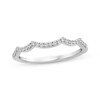 Thumbnail Image 1 of Now + Forever Diamond Contour Wedding Band 1/8 ct tw 14K White Gold