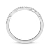 Thumbnail Image 3 of Now + Forever Diamond Contour Wedding Band 1/8 ct tw 14K White Gold