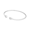 Thumbnail Image 2 of Multi-Diamond Pavé-Set Teardrop Flex Cuff Bangle Bracelet 1/4 ct tw Sterling Silver