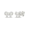 Thumbnail Image 1 of Diamond Mini Bow Stud Earrings 1/20 ct tw Sterling Silver