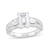 Thumbnail Image 1 of Memories Moments Magic Emerald-Cut Lab-Grown Diamond Three-Stone Engagement Ring 2-3/4 ct tw 14K White Gold