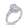 Thumbnail Image 2 of Now + Forever Oval-Cut Lab-Grown Diamond Halo Engagement Ring 2-3/4 ct tw 14K White Gold