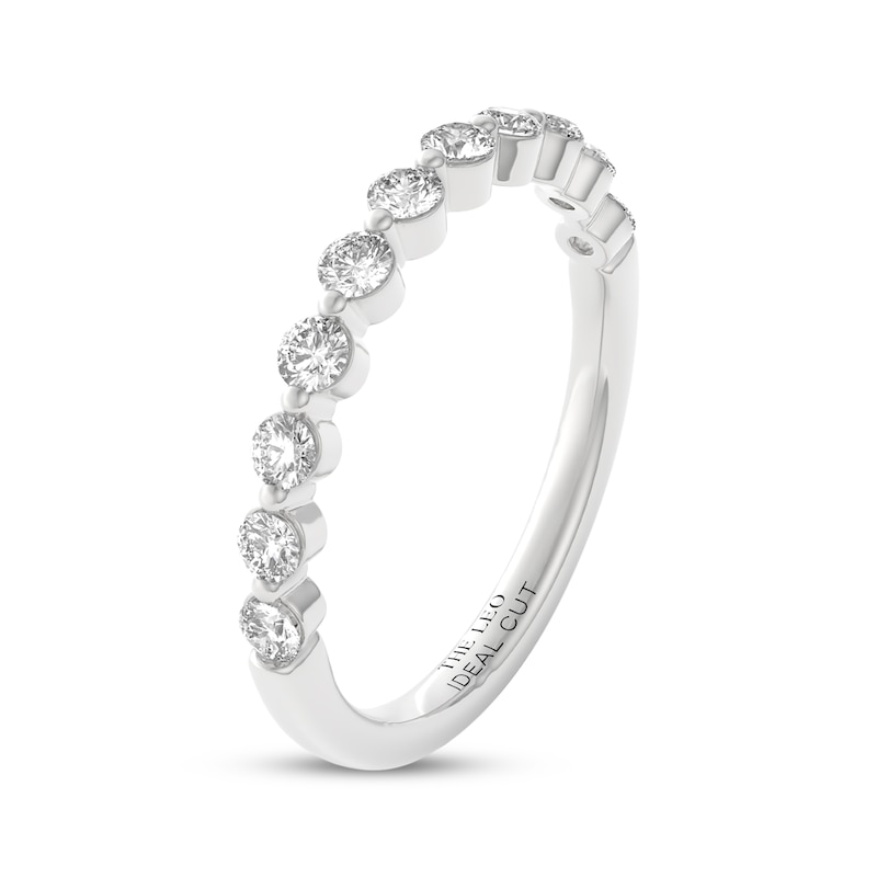 Main Image 2 of THE LEO Ideal Cut Diamond Anniversary Ring 1/2 ct tw 14K White Gold