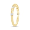 Thumbnail Image 2 of Now + Forever Diamond Station Anniversary Ring 1/4 ct tw 10K Yellow Gold