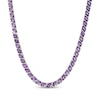 Thumbnail Image 1 of Marquise-Cut Amethyst Tennis Necklace Sterling Silver 18"
