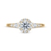 Thumbnail Image 3 of Now + Forever Round-Cut Diamond Halo Engagement Ring 3/4 ct tw 14K Yellow Gold