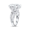 Thumbnail Image 2 of Now + Forever Lab-Grown Diamonds Oval-Cut Hidden Halo Engagement Ring 9 ct tw 14K White Gold