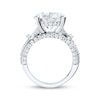 Thumbnail Image 3 of Now + Forever Lab-Grown Diamonds Oval-Cut Hidden Halo Engagement Ring 9 ct tw 14K White Gold