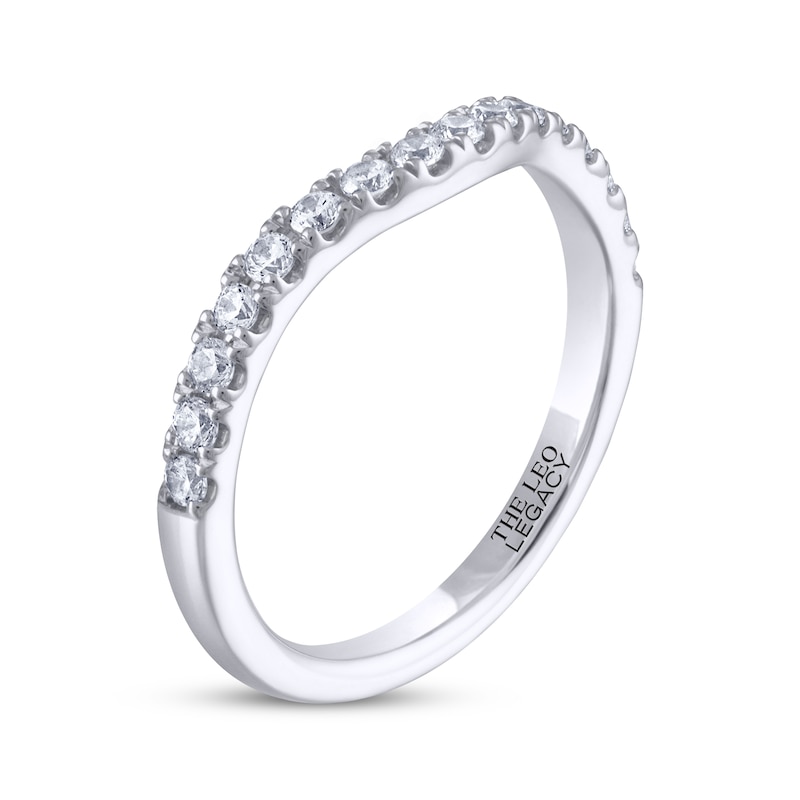 Main Image 2 of THE LEO Legacy Lab-Grown Diamond Round-Cut Wedding Band 1/3 ct tw 14K White Gold