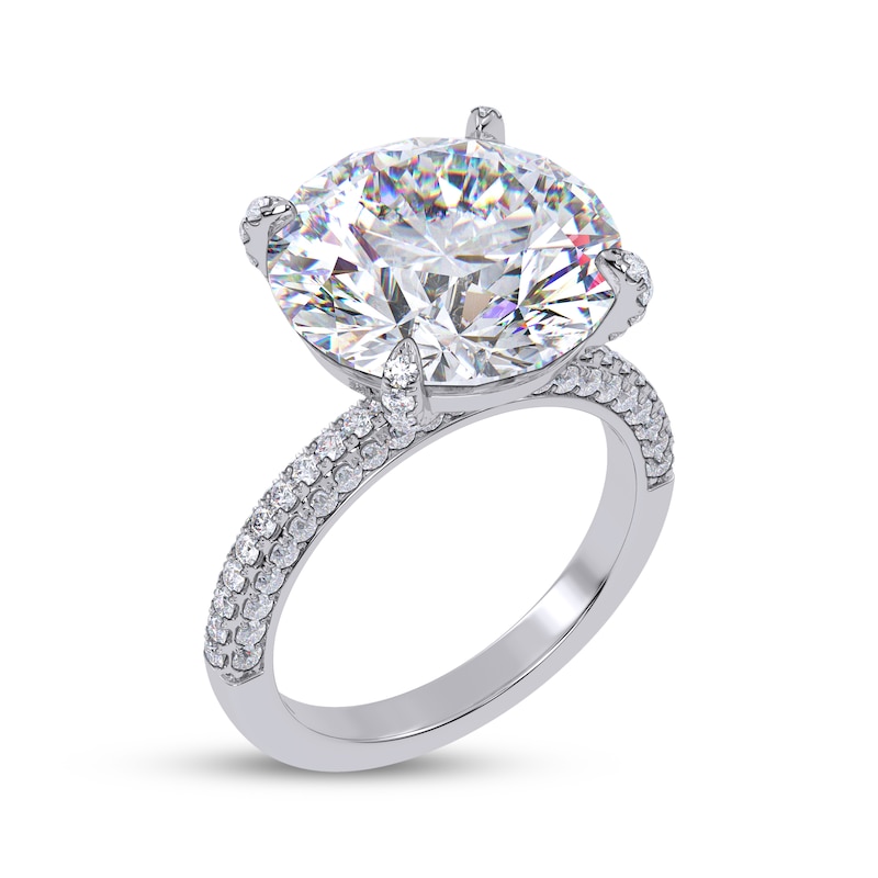 Main Image 2 of Now + Forever Lab-Grown Diamonds Round-Cut Engagement Ring 8-1/2 ct tw 14K White Gold