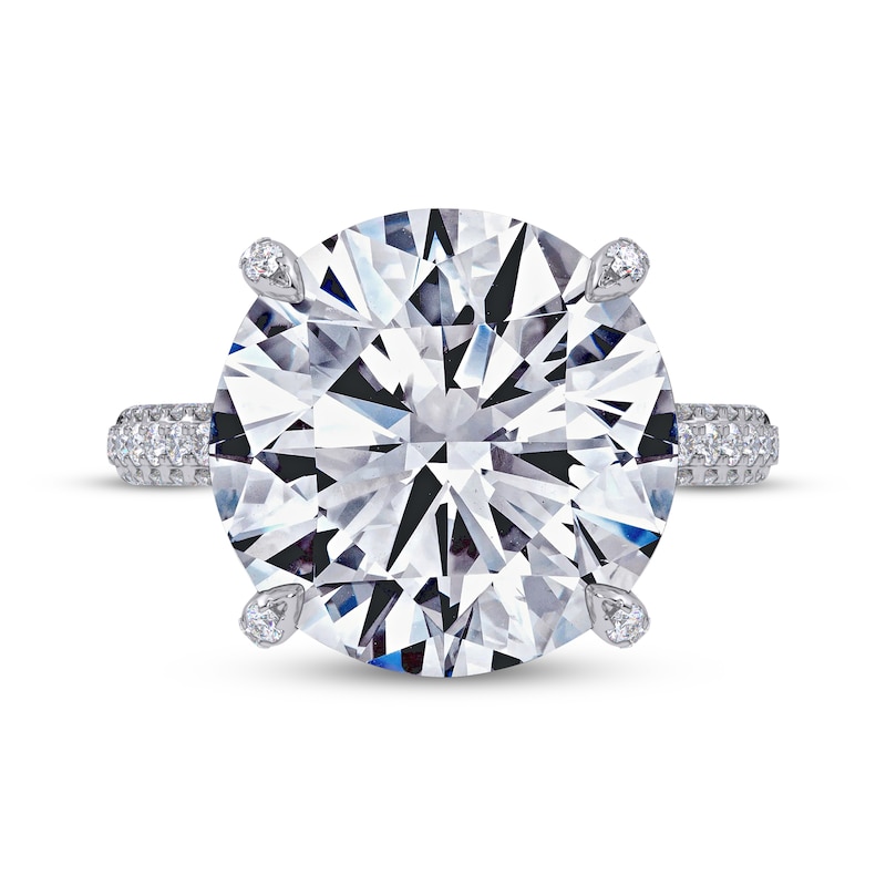 Main Image 3 of Now + Forever Lab-Grown Diamonds Round-Cut Engagement Ring 8-1/2 ct tw 14K White Gold