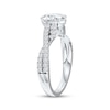 Thumbnail Image 2 of Certified Oval-Cut Diamond Engagement Ring 1-1/3 ct tw Platinum