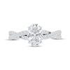 Thumbnail Image 4 of Certified Oval-Cut Diamond Engagement Ring 1-1/3 ct tw Platinum
