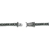 Thumbnail Image 3 of Men's Black Spinel Line Bracelet 3mm Black Ion-Plated Sterling Silver 8"