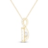 Thumbnail Image 3 of Unstoppable Love Princess-Cut Lab-Grown Diamond Necklace 1 ct tw 10K Yellow Gold 19"