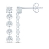 Thumbnail Image 3 of KAY Lab-Grown Diamonds Five-Stone Drop Earrings 1 ct tw 10K White Gold