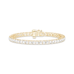 KAY Lab-Grown Diamonds Square Link Tennis Bracelet 7 ct tw 10K Yellow Gold 7"