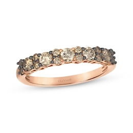 Le Vian Desert Diamonds Chocolate Ombré Ring 3/4 ct tw 14K Strawberry Gold