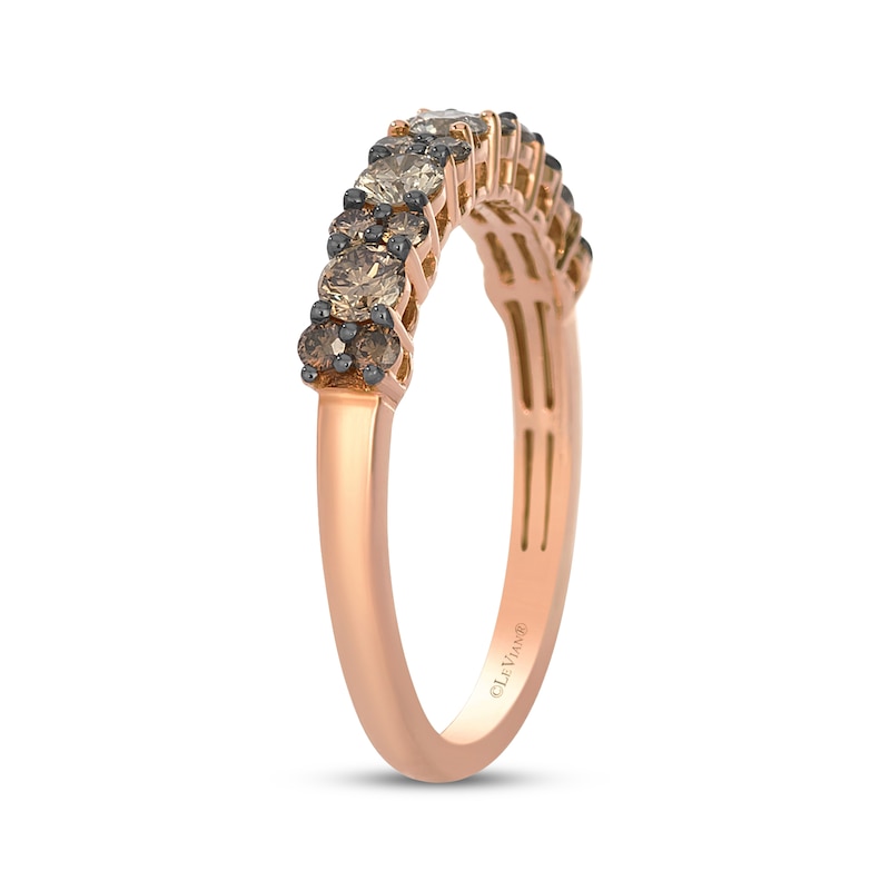 Main Image 2 of Le Vian Desert Diamonds Chocolate Ombré Ring 3/4 ct tw 14K Strawberry Gold