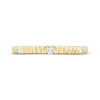 Thumbnail Image 3 of Now + Forever Diamond Three-Stone Ribbed Anniversary Ring 1/10 ct tw 10K Yellow Gold