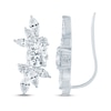 Thumbnail Image 3 of Monique Lhuillier Bliss Lab-Grown Diamond Earring Climbers 2 ct tw Platinum-Plated Sterling Silver