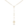 Thumbnail Image 1 of Beaded Rosary Necklace 24K Yellow Gold Vermeil Sterling Silver 24"