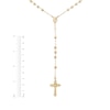 Thumbnail Image 4 of Beaded Rosary Necklace 24K Yellow Gold Vermeil Sterling Silver 24"